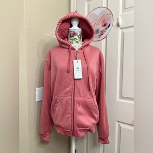 Women's Pink Hoodie Jacket